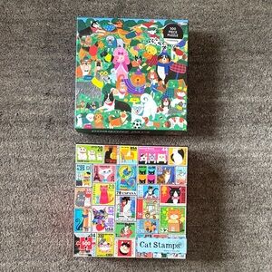 2 puzzles- 500 pcs each